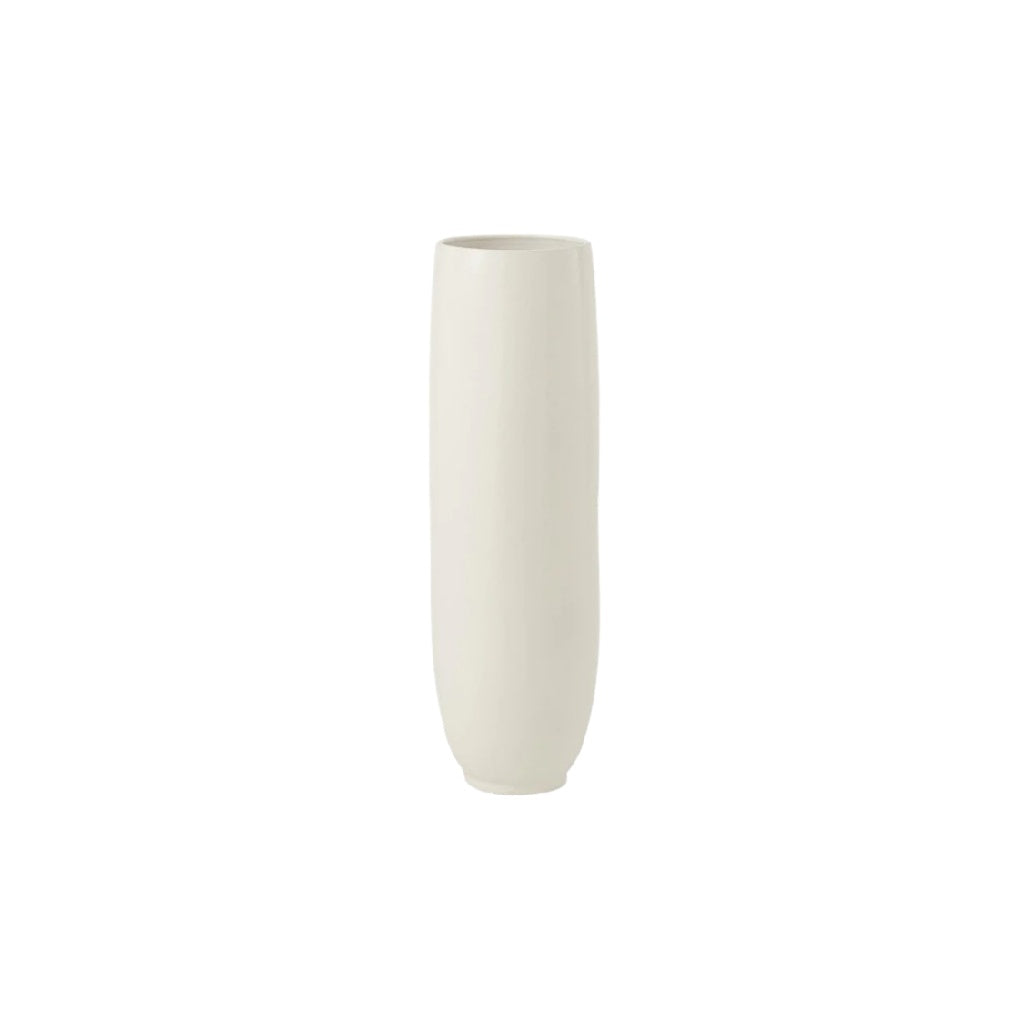 Minimalist White Ceramic Vase – Tall, Sleek Design for Modern Home Décor