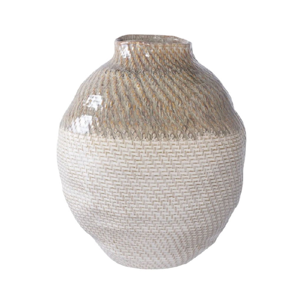 Handmade Woven Decorative Vase – Natural Fiber Home Décor**